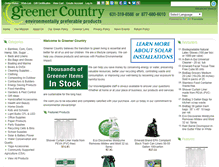 Tablet Screenshot of greenercountry.com